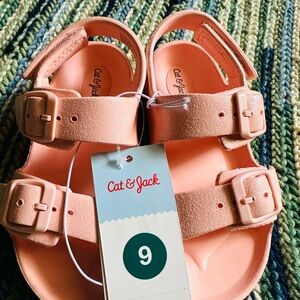 Cat & Jack Pink Sandals with Molded Footbed